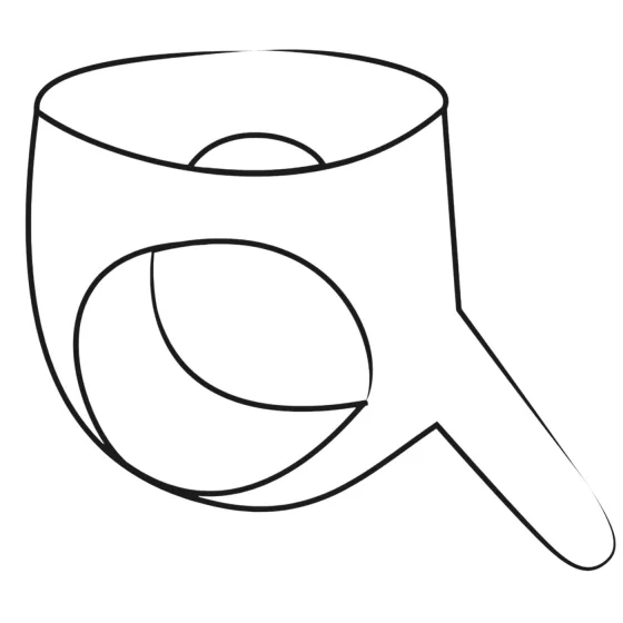 LATEX - latexové nohavičky s vonkajším dildom - čierne (S-L)