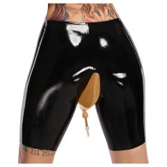  LATEX - Latexová spodná bielizeň s otvormi na močenie (čierna)