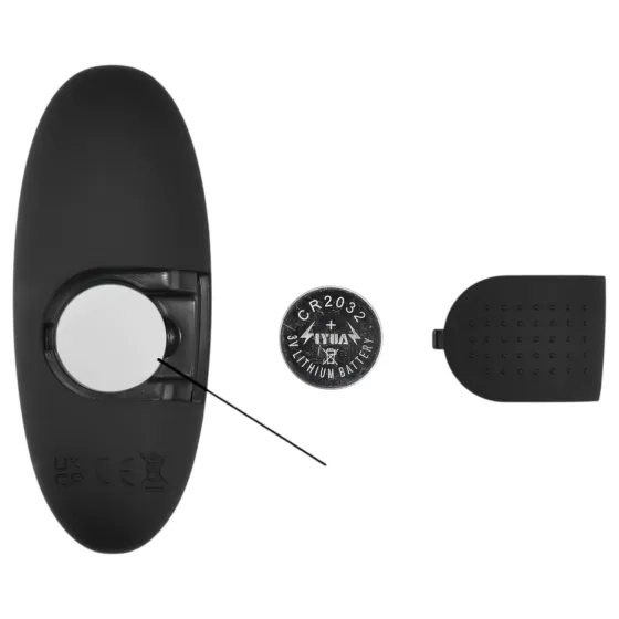 Mrow - análny vibrátor s diaľkovým ovládaním a svetlom - čierny