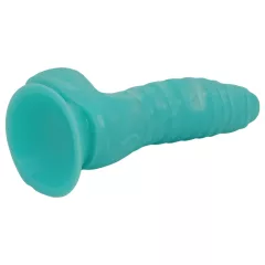   OgazR Sea Serpent - realistický dildo - výrazné drážky - 17 cm modro-biela