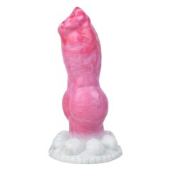 Animalorny Buldog - psí penis dildo - 17 cm (ružový)
