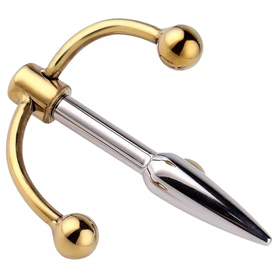 Urethralplay - dilatátor na močovú trubicu s háčikom - kovový - 4,5 cm