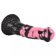   Bad Horse - silikónové konské dildo - 18 cm (čierno-ružové)