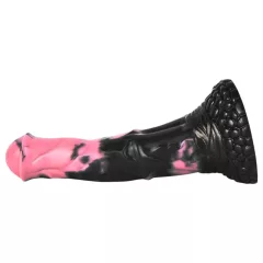   Bad Horse - silikónové konské dildo - 18 cm (čierno-ružové)
