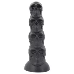 Topped Monster - lebka dildo - 22 cm (čierne)
