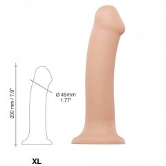   Strap-on-me XL - dvojvrstvové realistické dildo - extra veľké (prírodné)