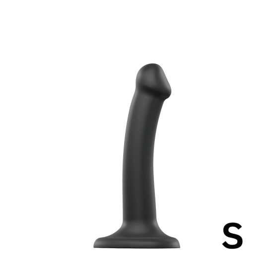 Strap-on-me Dual S - dvojvrstvové dildo (čierne)