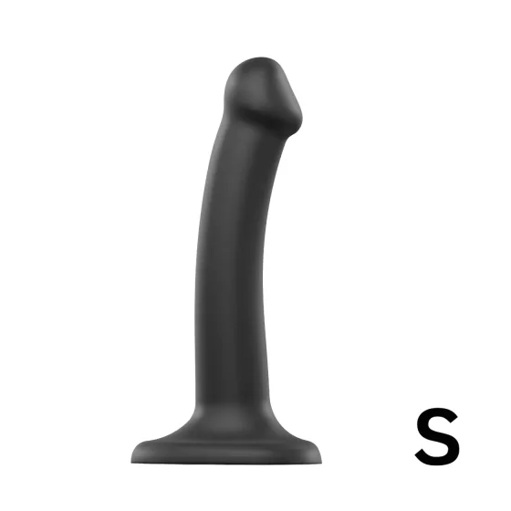 Strap-on-me - dvojitý dildo - dvojvrstvový silikón - čierny
