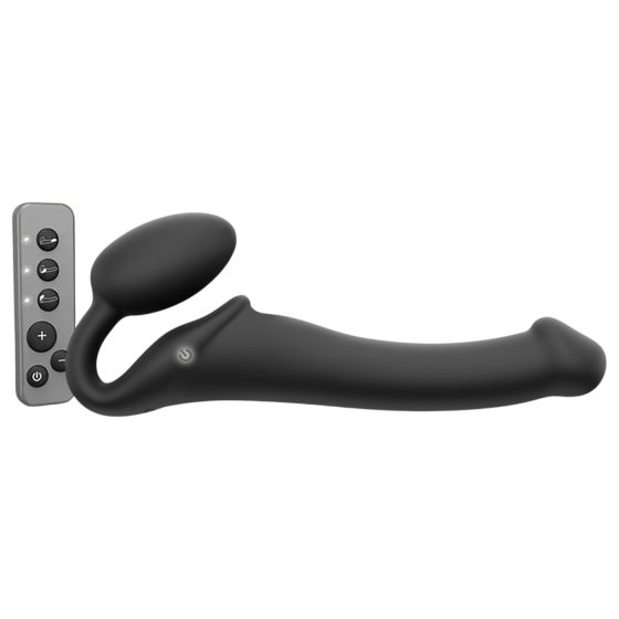 Strap-on-me M - pripínací vibrátor - stredný (čierny)
