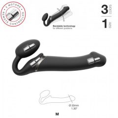   Strap-on-me M - pripínací vibrátor bez upevňovacieho pásu - strednej veľkosti (čierny)