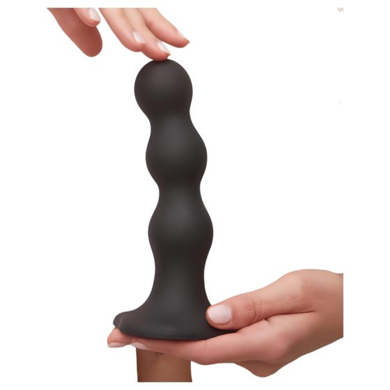 Strap-on-me Balls M – guľôčkový prísavkový dildo (čierny)