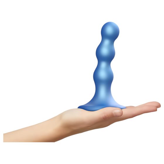 Strap-on-me Balls S - guľôčkový, prísavkový dildo (modrý)