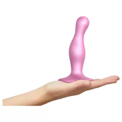 Strap-on-me Curvy S - zvlnené dildo s prísavkou (ružové)
