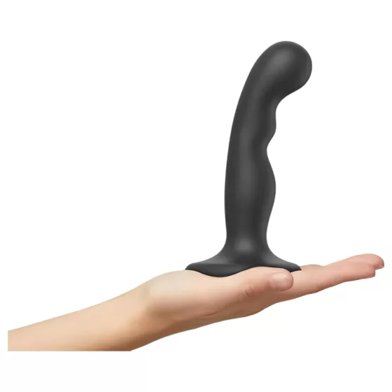 Strap-on-me - dildo s prísavkou - zahnuté - čierne