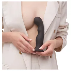 Strap-on-me - dildo s prísavkou - zahnuté - čierne