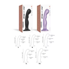 Strap-on-me P&G L - ohybný dildo s prísavkou - čierny