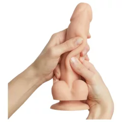   Strap-on-me M - dvojvrstvové dildo s prísavkou (telovej farby)