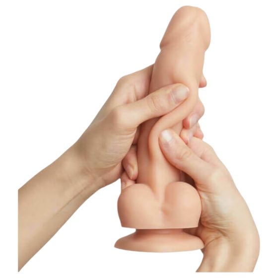 Strap-on-me M - dvojvrstvové dildo s prísavkou (prírodná farba)