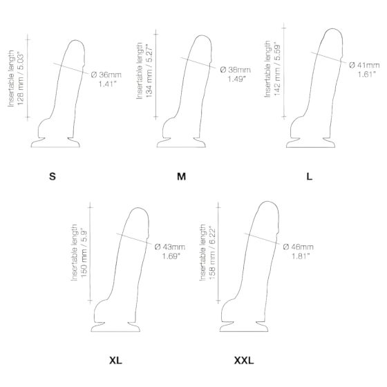 Strap-on-me M - dvojvrstvové dildo s prísavkou (prírodná farba)