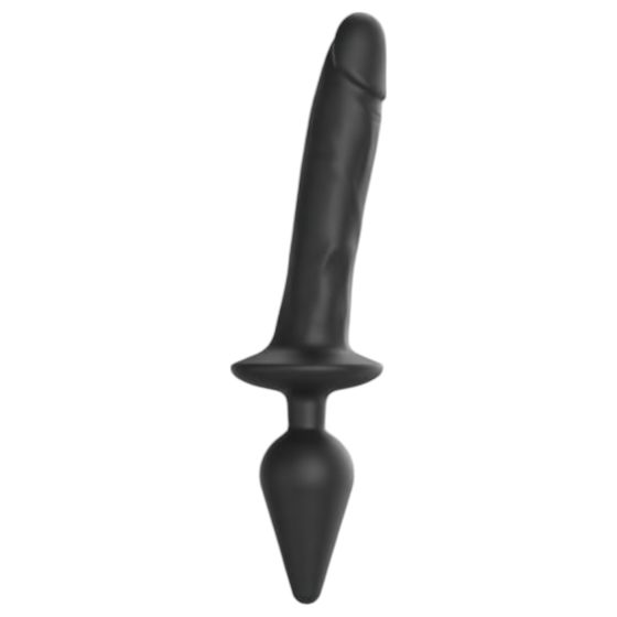 / Strap-on-me Swith Realistic XXL - 2v1 silikónové dildo (čierne)