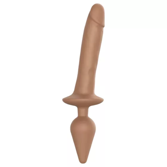 / Strap-on-me Swith Realistic L - 2v1 silikónové dildo (prírodná farba)