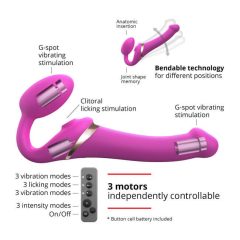   Strap-on-me S - Pripínateľný vibrátor bez ramienok - malý (ružový)
