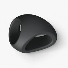 Love to Love Flux - silikonový krúžok na penis (čierny)