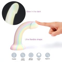   Dildolls Fantázia - silikónový dildo s prísavkou (pruhovaný)