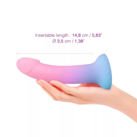 Dildolls Utopia - realistický dildo s prísavkou - silikón, farebný