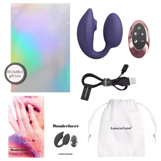 Love to Love Wonderlover - stimulátor klitorisu a bodu G (tmavo fialová)