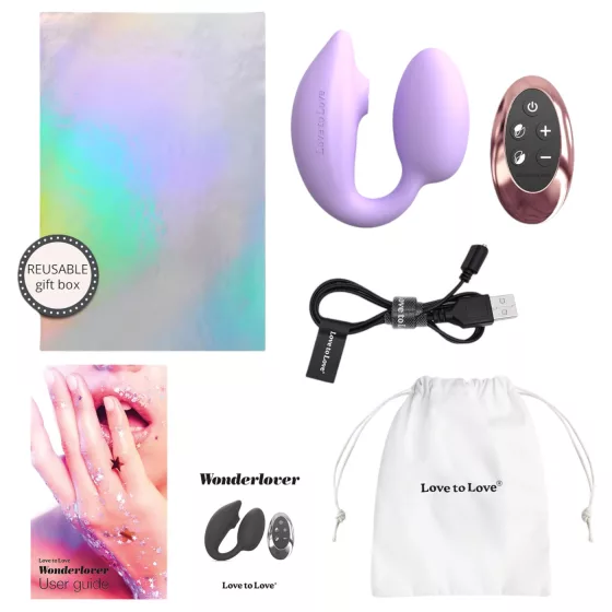 Love to Love Wonderlover - lila vibrátor na G-bod a klitoris