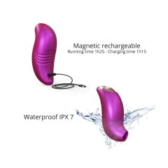   Love to Love Believer - dobíjací vodotesný stimulátor klitorisu (kovovo ružový)