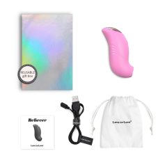   Love to Love Believer - dobíjací, vodotesný stimulátor klitorisu (ružový)
