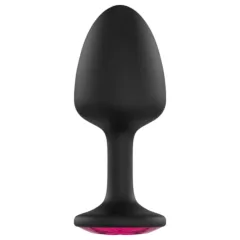   Dorcel Geisha Plug Ruby L - análny kolík s ružovým kameňom (čierny)