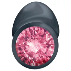   Dorcel Geisha Plug Ruby L - análny kolík s ružovým kameňom (čierny)