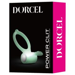 Dorcel - svietiaci vibračný krúžok na penis (biely)