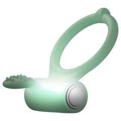 Dorcel - Svietiaci vibračný erekčný krúžok (biely)