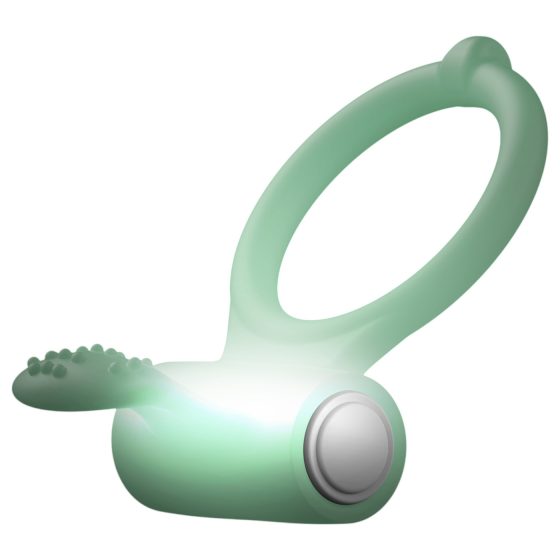 Dorcel - Svietiaci vibračný erekčný krúžok (biely)