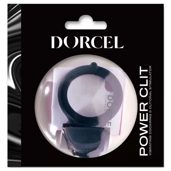 Dorcel Power Clit - vibračný krúžok na penis (čierny)