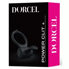   Dorcel Power Clit Plus - nabíjací, vibračný erekčný krúžok (čierny)