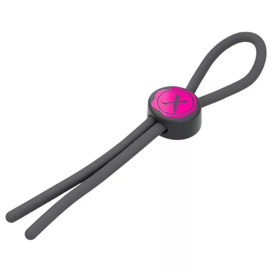 Dorcel Mr. Dorcel - nastaviteľný erekčný krúžok - silikón sivý