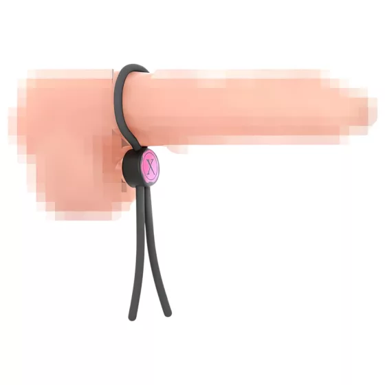 Dorcel Mr. Dorcel - nastaviteľný erekčný krúžok - silikón sivý