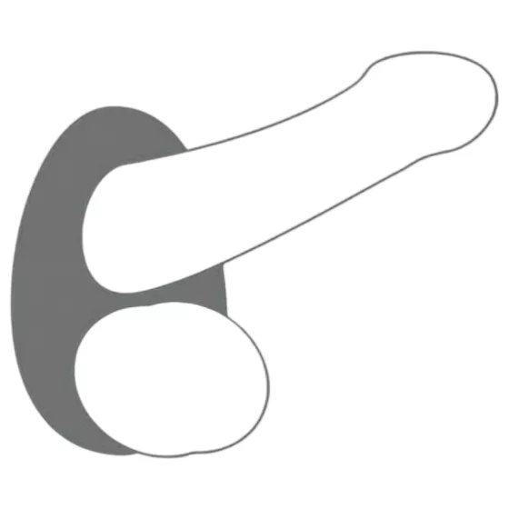 Dorcel - erekčný krúžok na penis - silikónový, sivý