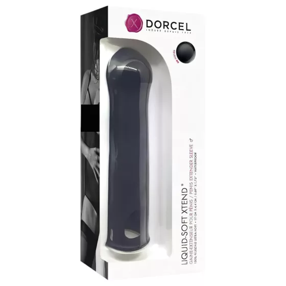 Dorcel Liquid-soft Xtend - penisový návlek (čierny)