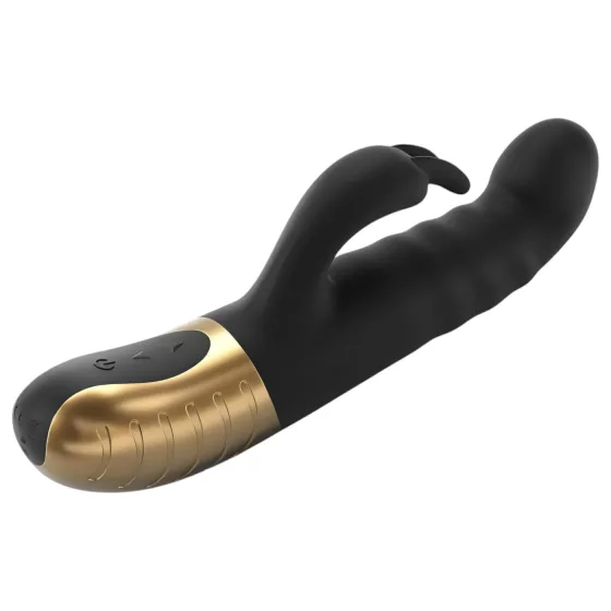 Dorcel G-stormer - nabíjací, pohyblivý vibrátor s klitorisovým ramenom (čierny)