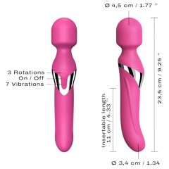   Dorcel Dual Orgasms - nabíjateľný 2v1 masážny vibrátor (ružový)