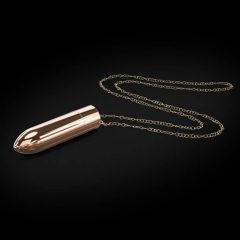   Dorcel - dobíjací, vodotesný vibračný náhrdelník (ružové zlato)