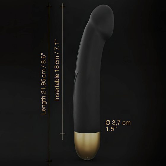 Dorcel Real Vibration M 2.0 - nabíjací vibrátor (čierno-zlatý)