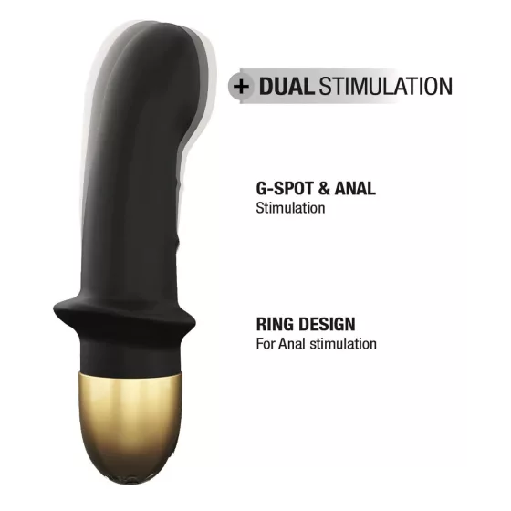 Dorcel Mini Lover 2.0 - nabíjací, G-bod vibrátor (čierno-zlatý)