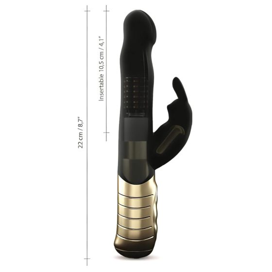 / Dorcel Baby Rabbit 2.0 - čierny a zlatý vibrátor s klitidráždičom